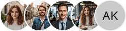 Multiple investor profile avatars on Noble Zinsgrove trading review block